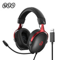 QCY VN200 Pro Wired Gaming Headset With Mic 40mm Driver 7.1 Surround Over Ear Headphones For PC PS4 PS5 Gamer Headphones
