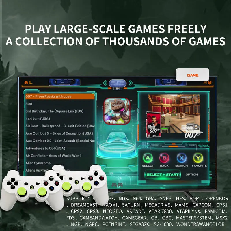Hot Sale 2026 X7 TV Video Game Box Y7 Super PSP Game Console HD Output Joystick Dual Controller Fighting Game Console