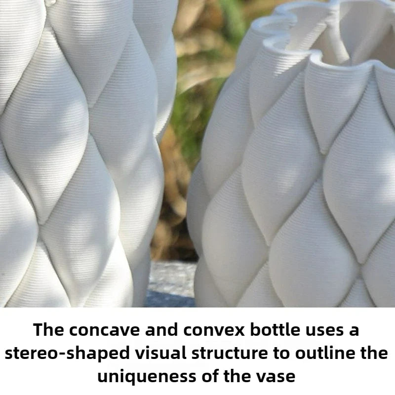 Ceramic Vases Modern Decor Flower Vase Desk Hydroponic Flowers Bottle  Interior Dried Flowers Container Pottery Decoration