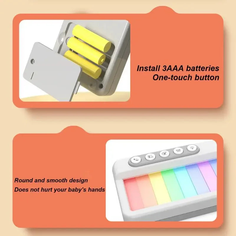 Children Electronic Piano Toy Electronic Kids Keyboard Touch Screen Light Piano Toy Portable Musical Instruments Educational