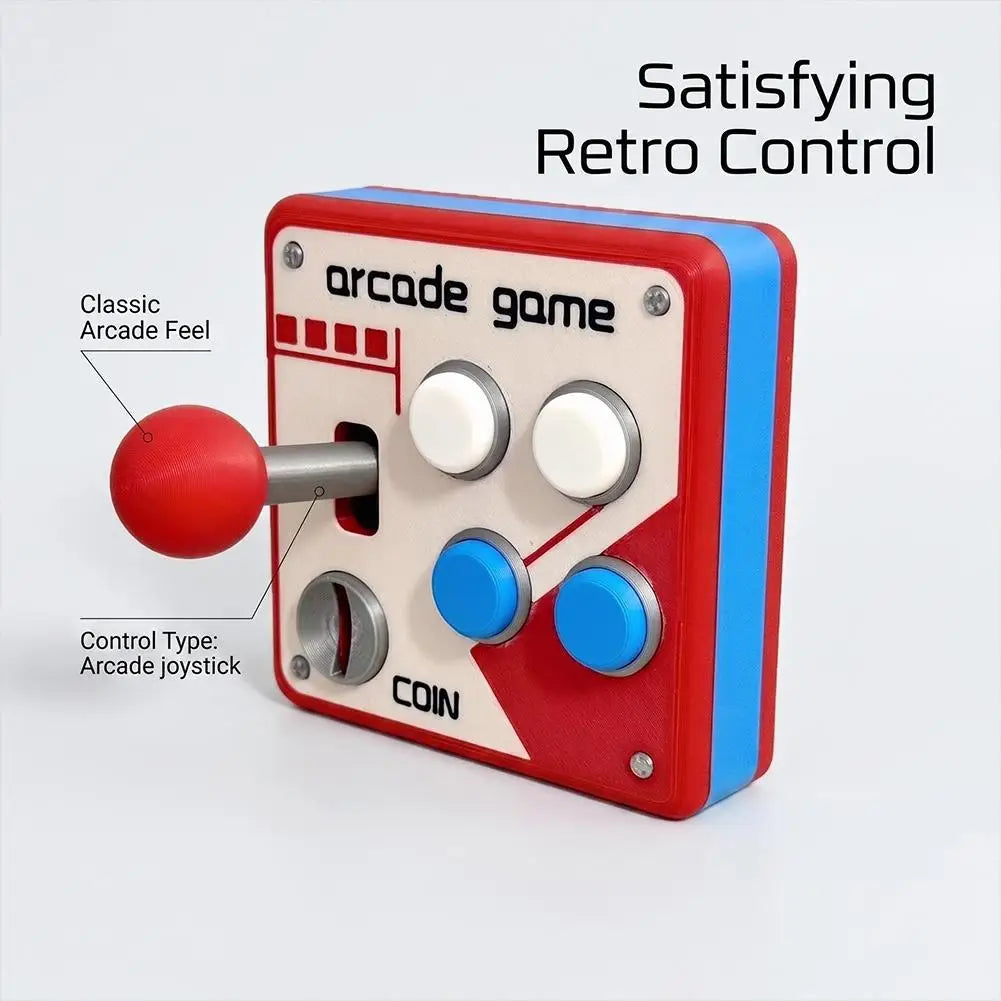 Retro Game Console Joystick Switch Creative 3D Decoration Arcade Panel 3D Printing Panel Socket Control Decorationgift Toys
