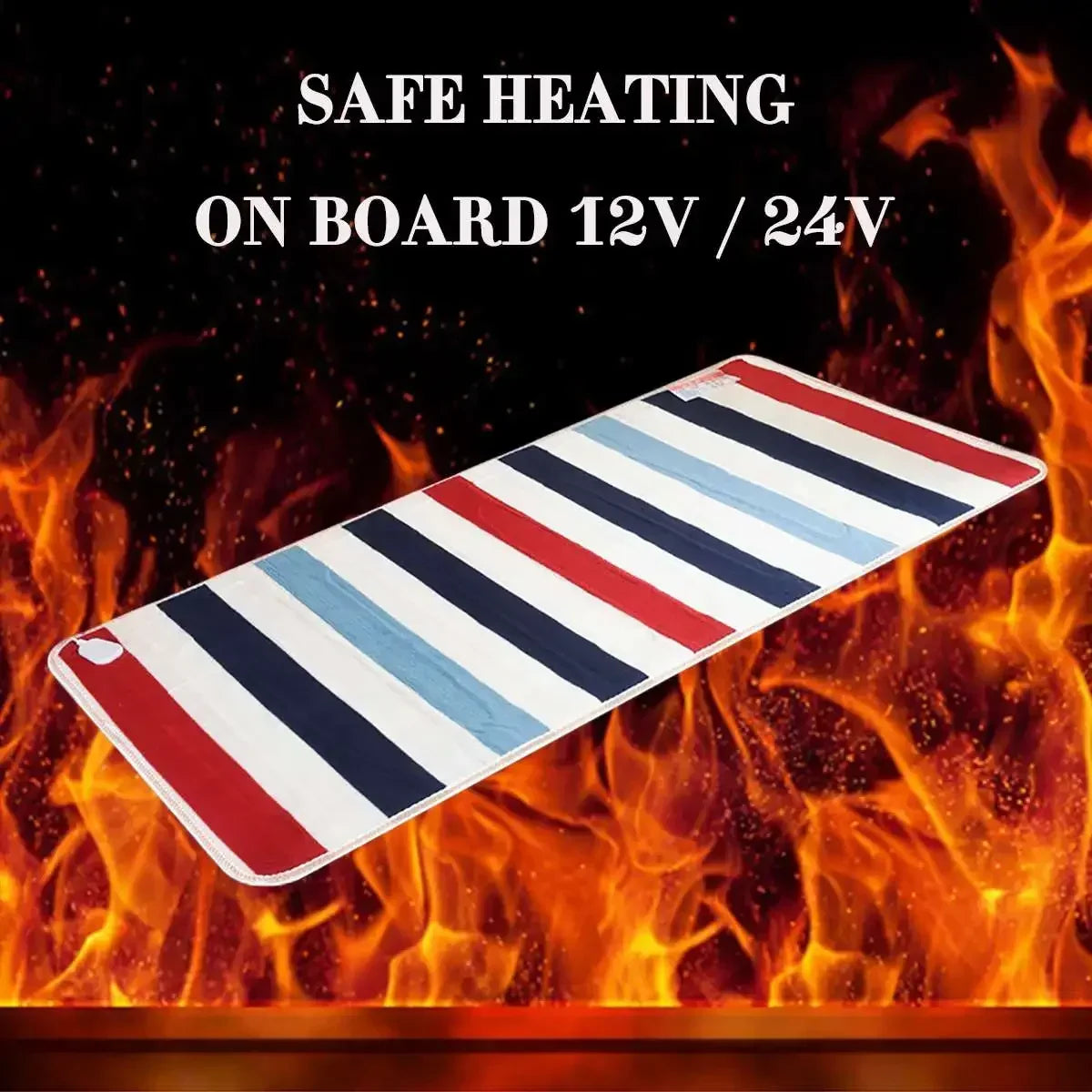 Electric Heating Blanket 12V/24V Comfortable Electric Blanket Thicker Heater Winter Warmer Body Heated Blanket Thermostat