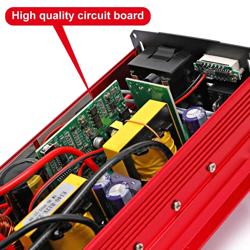 Pure Sine Inverter 1000W-3000W DC To AC 12V/24V To 110V/220V Car Power Inverter Portable Power Bank Converter Car Transformer