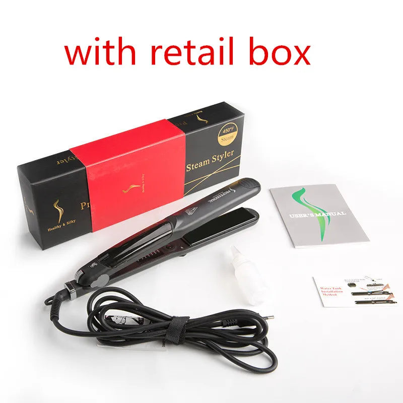 Customizable Hair Straightener Steam Hair Straightener Fast Heating Hair Flat Iron Vapor Straightening Hair Style Tool