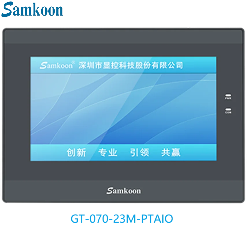 Samkoon All-in-One PLC Controller DC24V 10 Inputs 13 Outputs 4 High-Speed Pulse 4 PT100 Ethernet Remote Module Supported