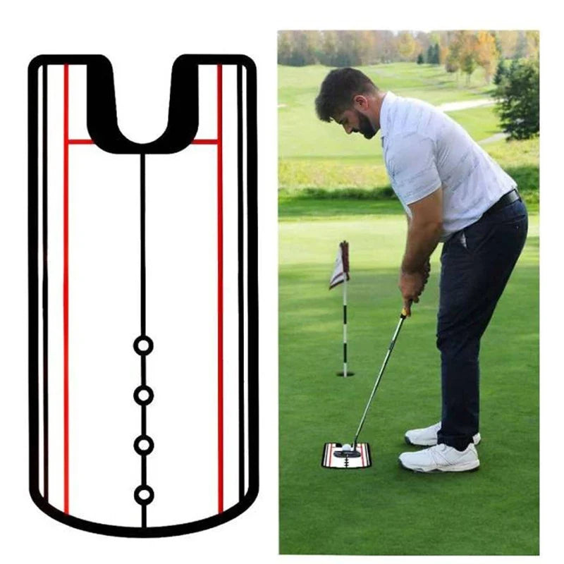 Hot Sale Golf Eye Line Practice Golf Swing Training Aids Putting Alignment Mirror Golf Practice Putter Mirror Golf Swing Trainer