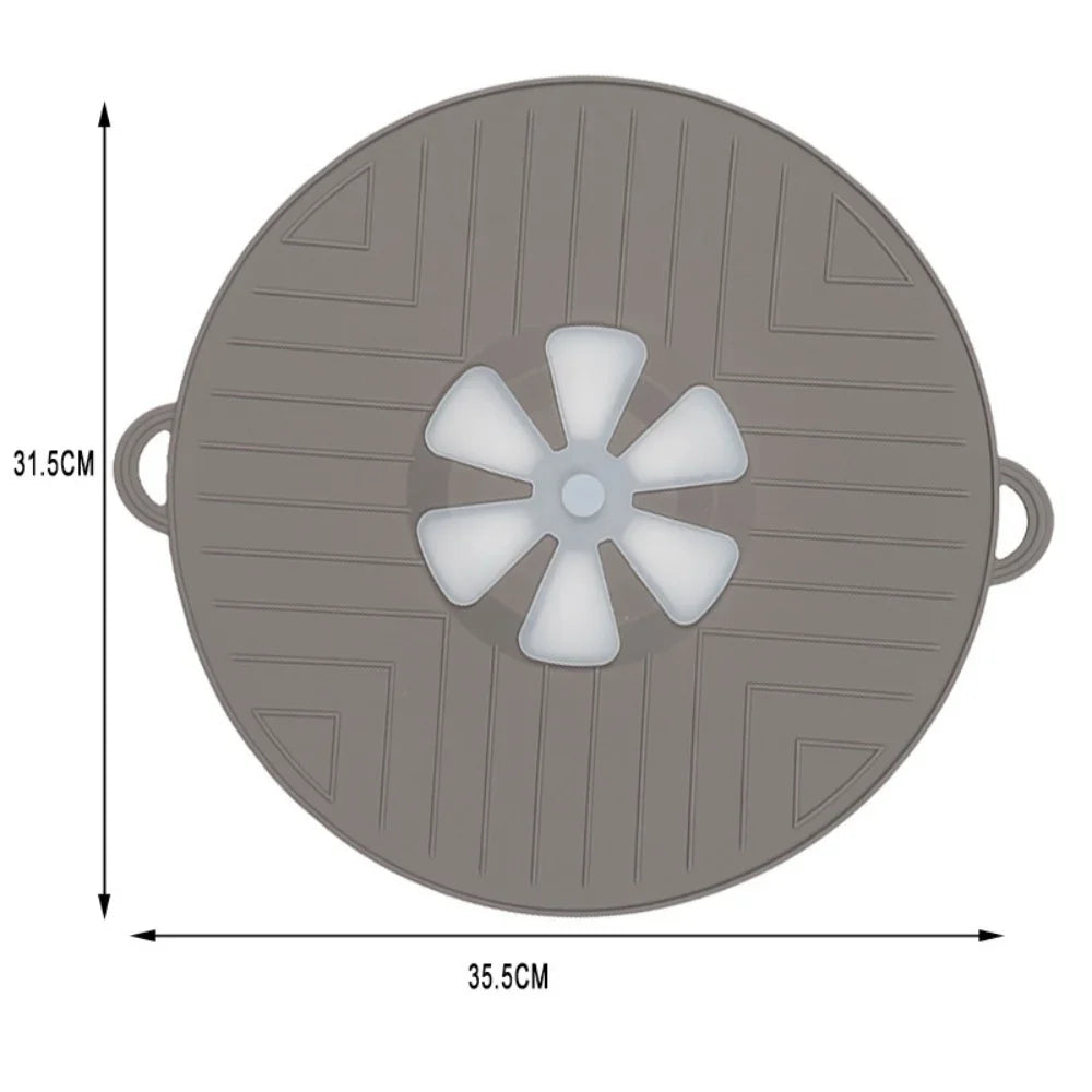 Boiling Protection Cover - High Temperature Resistant Silicone, Microwave Splash Cover, Vent Design, Detachable, Easy to Clean