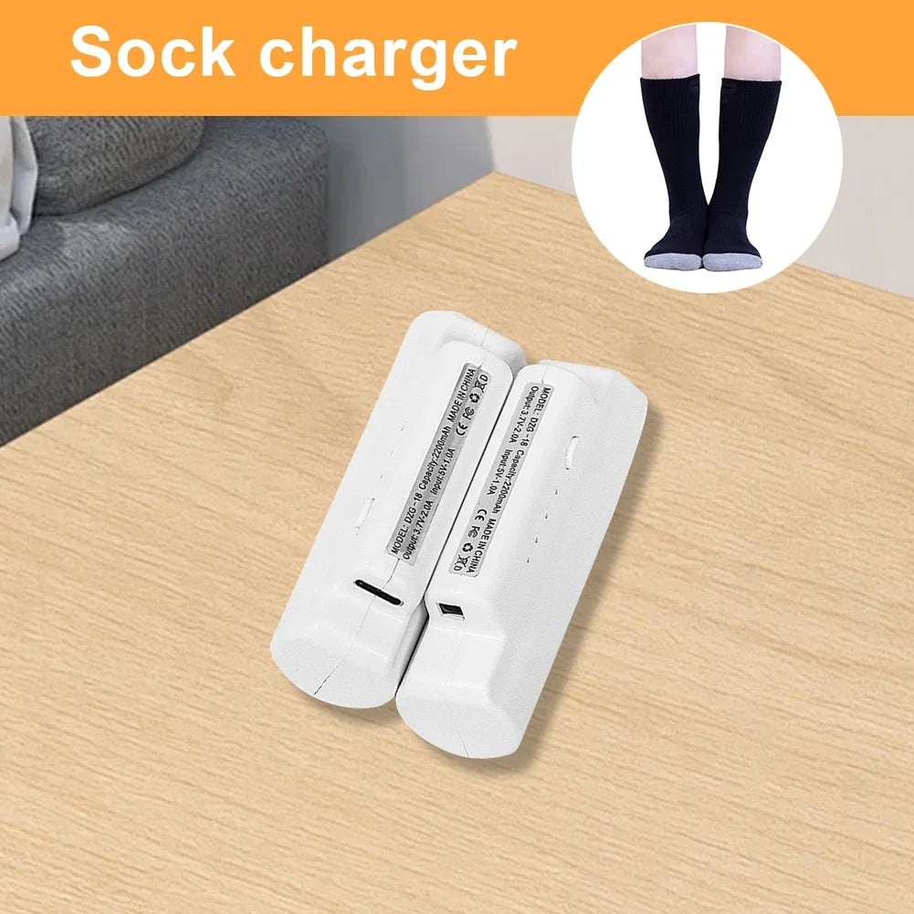 Electric Heated Socks Electric Heating Socks Washable Battery Heated Socks with Built-in Heating Panels Skiing Sock for Skiing