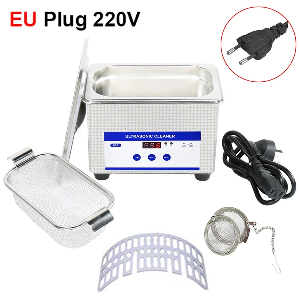 Ultrasonic Cleaner Glasses Cleaning Machine for Jewelry Watches Denture Tool Ultrasonic High Frequency Vibration Washing Bath