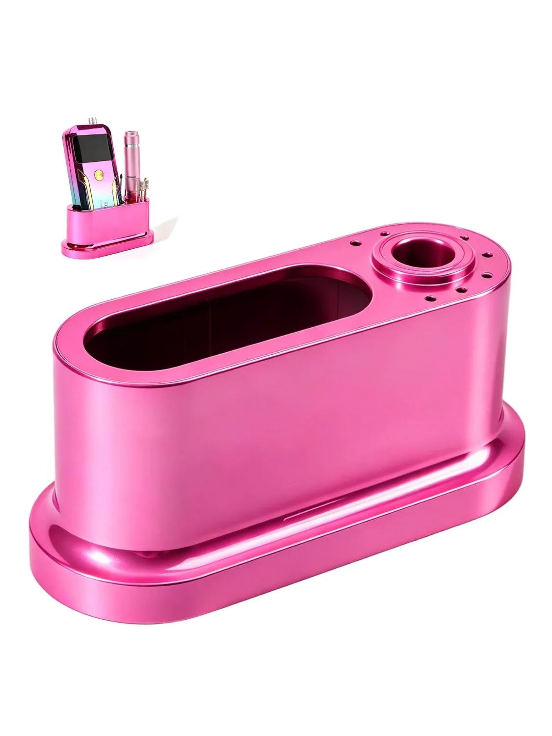 Grinding machine drill bit holder, 8-hole nail drill bit holder, nail holder, and storage box (excluding nails and drill bits)