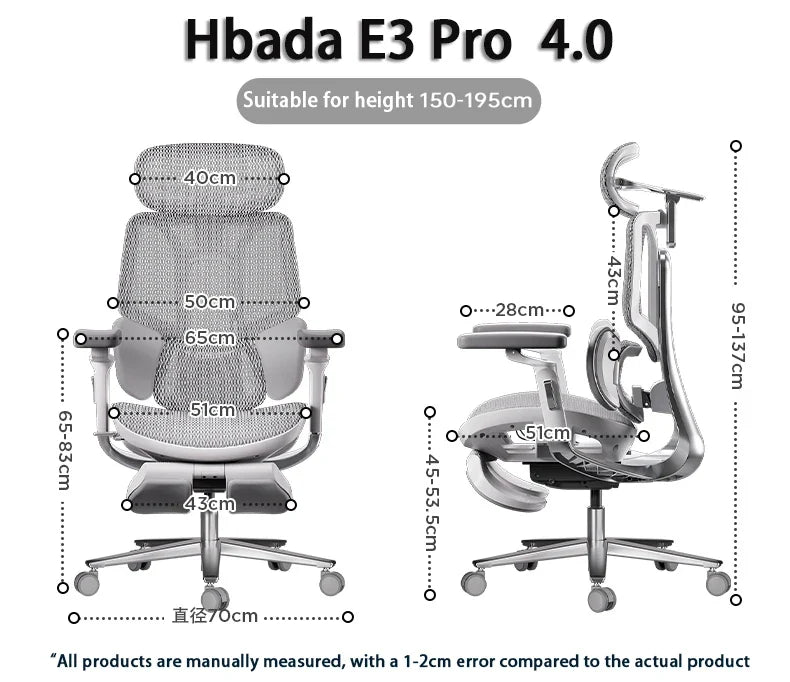 Hbada E3 PRO 4.0 Structure Master Mesh Modern Ergonomics Gamer Computer Racing Gaming Office Chairs With Optional Footrest