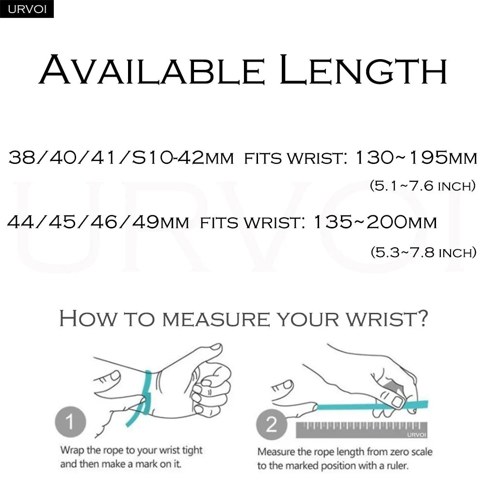 URVOI Stratos Band for Apple Watch Ultra 3 2 Series 11 10 9 8 SE3 Titanium Silicone Strap Magnet Clasp Bracelet DLC Coating 49mm