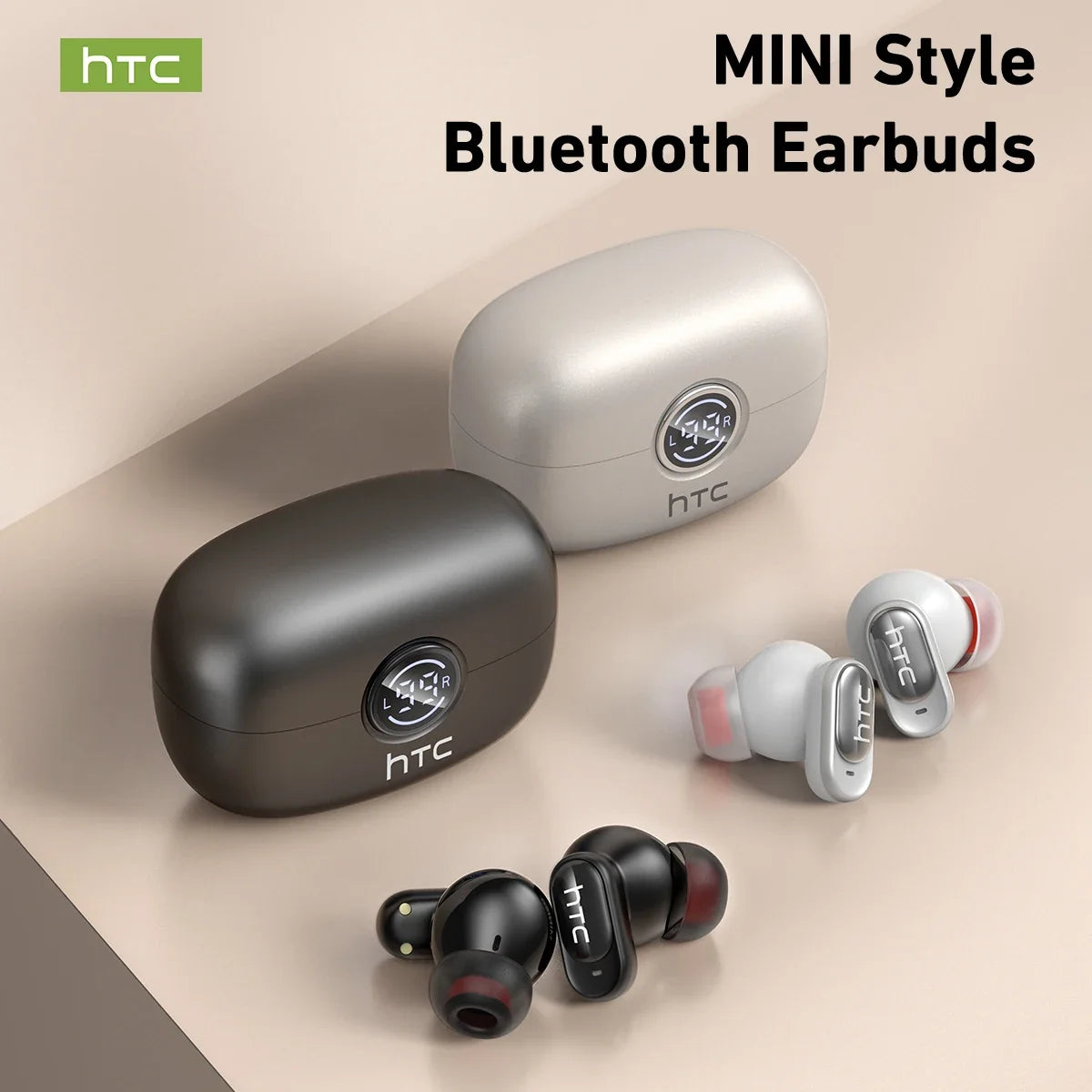 HTC NE79 TWS Bluetooth 6.0 Earphones AI Translator In-Ear HiFi Sound Headset for Sports Headset with Clear Call Mic