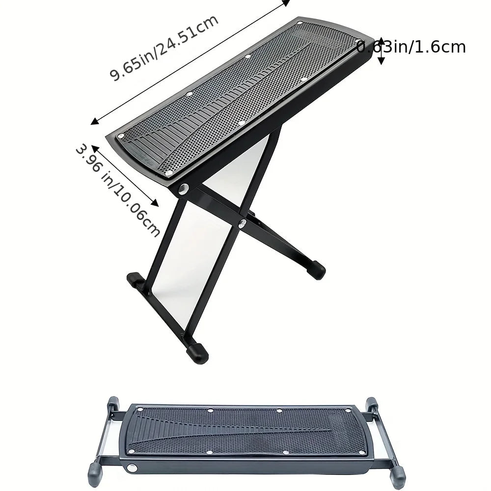 Pedicure Foot Rest Stand Beauty Footrest for Pedicures Toenail Care Stand with Non-Slip Rubber Adjustable Foot Pedal
