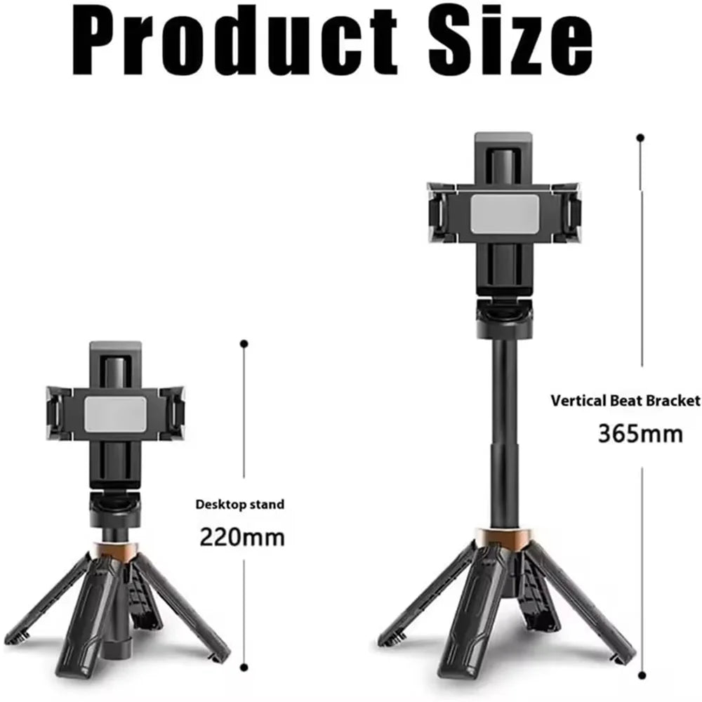 Roreta 2025 New Mobile selfie stick handle, tripod photography tool handheld stabilizer shooting assistant travel portable stand