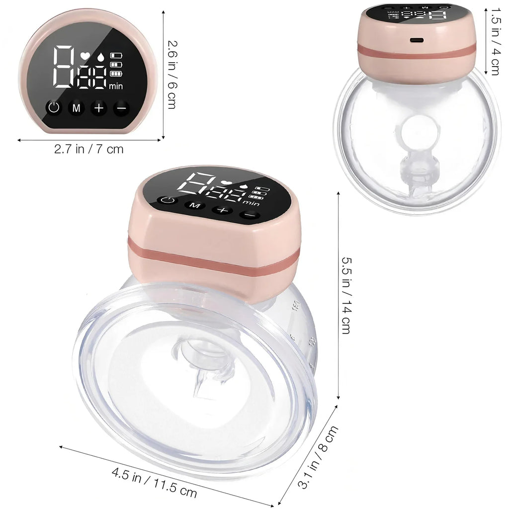 New Wearable Electric Breast Pumps Portable Hands Free Breast Pump Silent Comfort Breast Milk Extractor Collector 1PCS