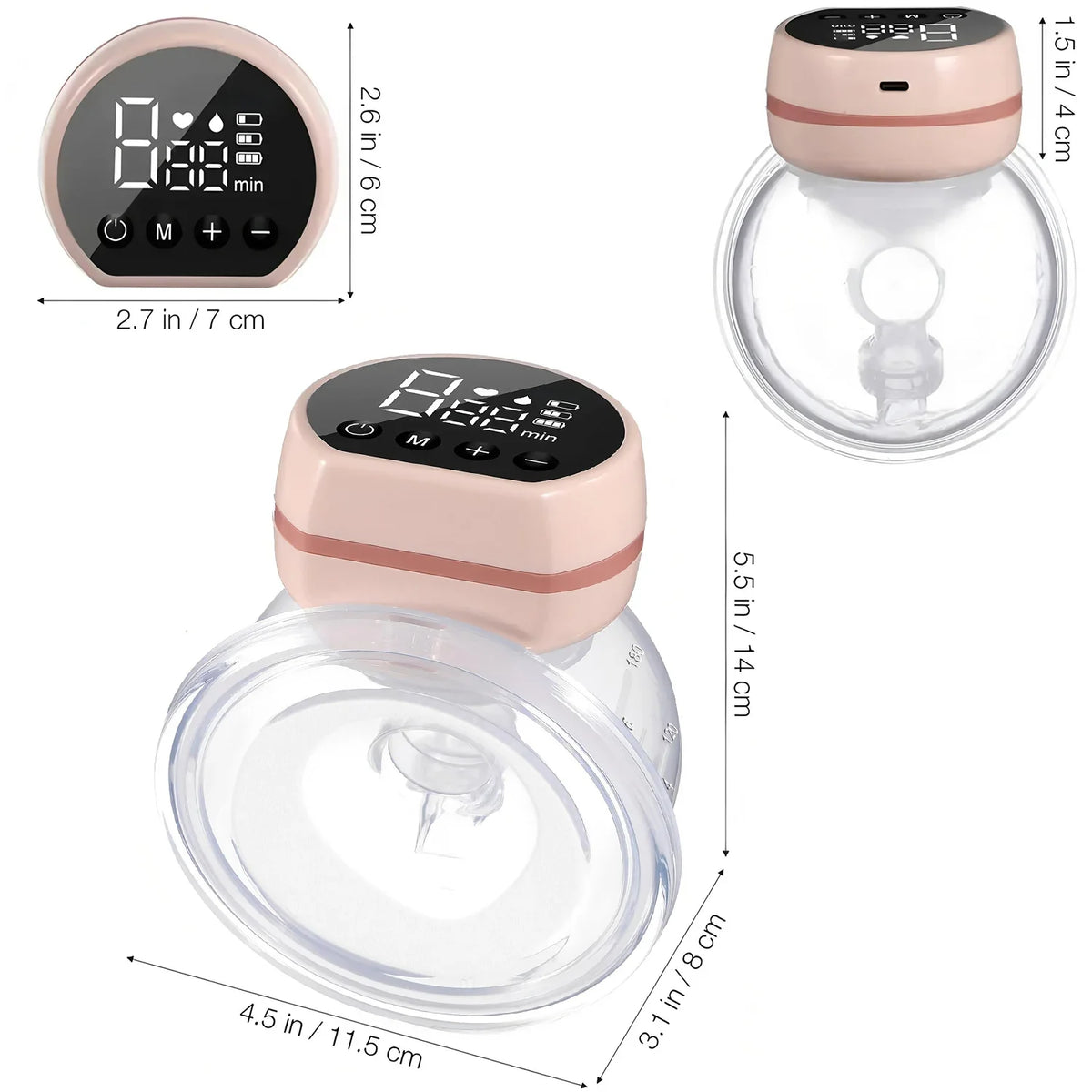 New Wearable Electric Breast Pumps Portable Hands Free Breast Pump Silent Comfort Breast Milk Extractor Collector 1PCS