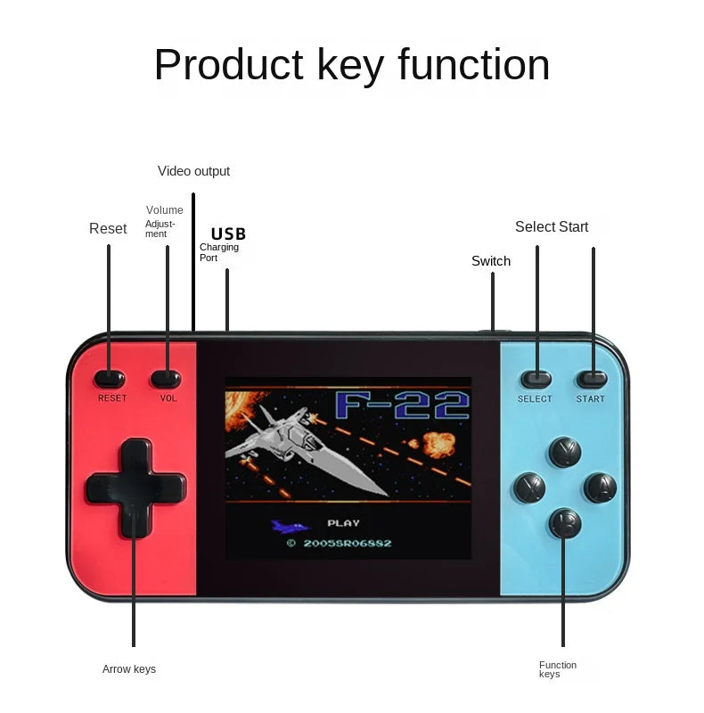 600 in 1 Portable Joystick Handheld Game Console for 780A Retro Station PVP PXP SUP for 600 Games Q8 Video Handheld Game Players