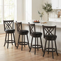 Counter Height Bar Stools Set of 4 with Swivel Seat