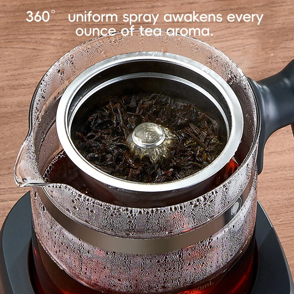 Full-Automatic Steam Tea Maker Intelligent Temperature Control Household Desktop Tea Brewer Set Modern Electric Wellness Teapot