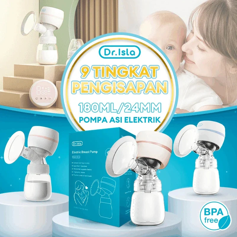 MAMIJOY Portable Electric Breast Pump Intelligent Integrated High Suction Breast Pump Fortable Painless＆Silent Breast EB11