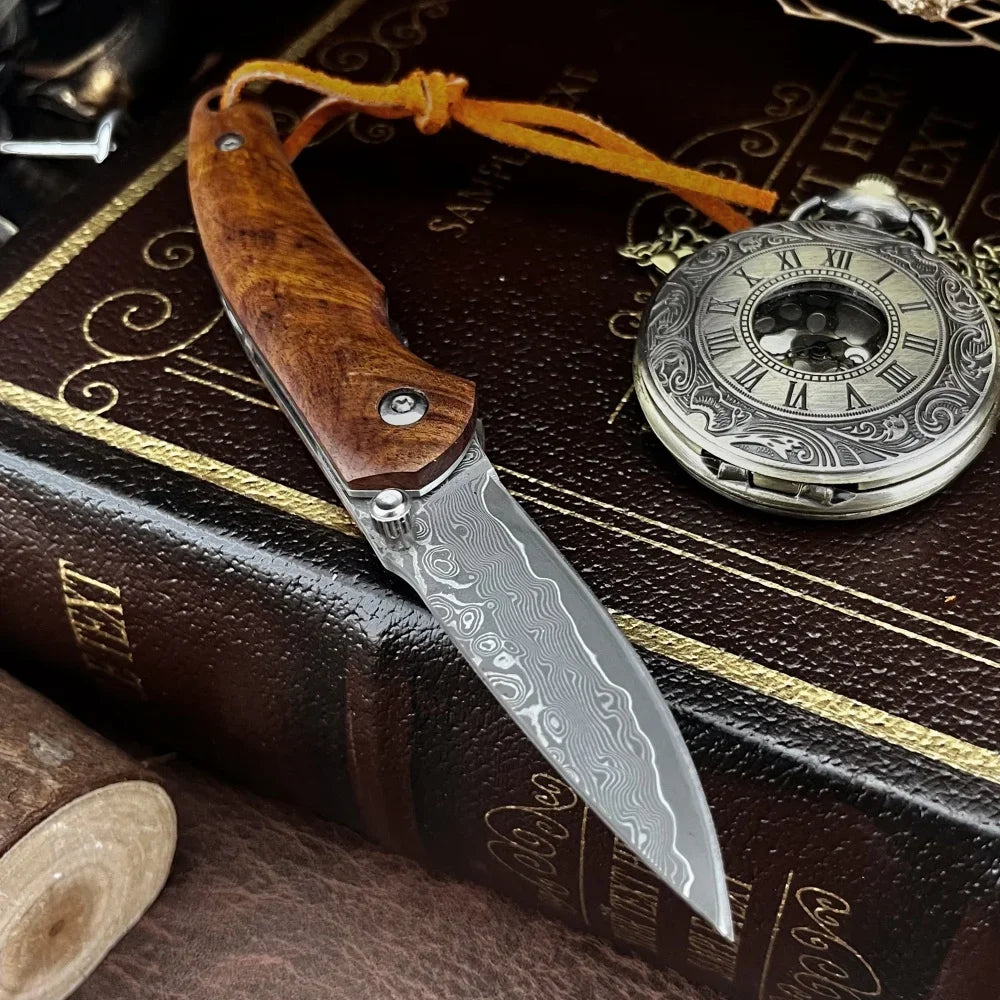 High-Quality Folding Knife for Everyday Use, Outdoor Camping, On-the-Go—Survival, Hiking, Cutting, and Adventure Tool—Great Gift