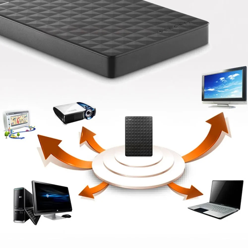 Seagate OEM Expansion External HDD, 320GB/500GB/1TB/2TB, USB3.0 High-Speed, 2.5" Portable, Lightweight Durable HDD