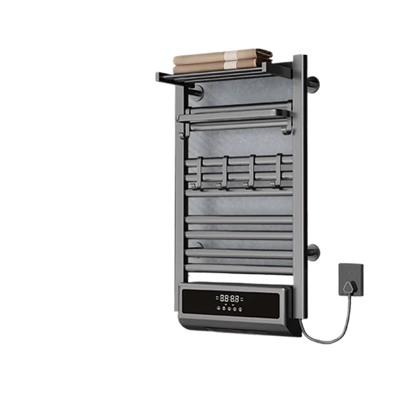2-in-1 Towel Bath Towel Heater with Timer, Bathroom Radiator, Electric Towel Warmer