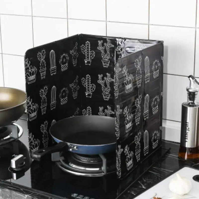 Anti Oil Splatter Guard Wall Foldable Splatter Shield Guard Aluminum Splatter Guard For Grease Backsplash, easy to clean