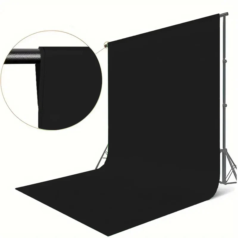 Portable black background fabric, suitable for photography, multifunctional and easy to install background fabric