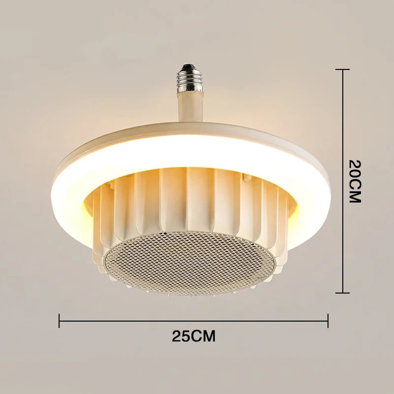 3-in-1 Bathroom Heater Fan Light 600W PTC Heating E27 Socket 3 Color LED Ceiling Lamp with Remote Control And 1H 2H 4H Timer