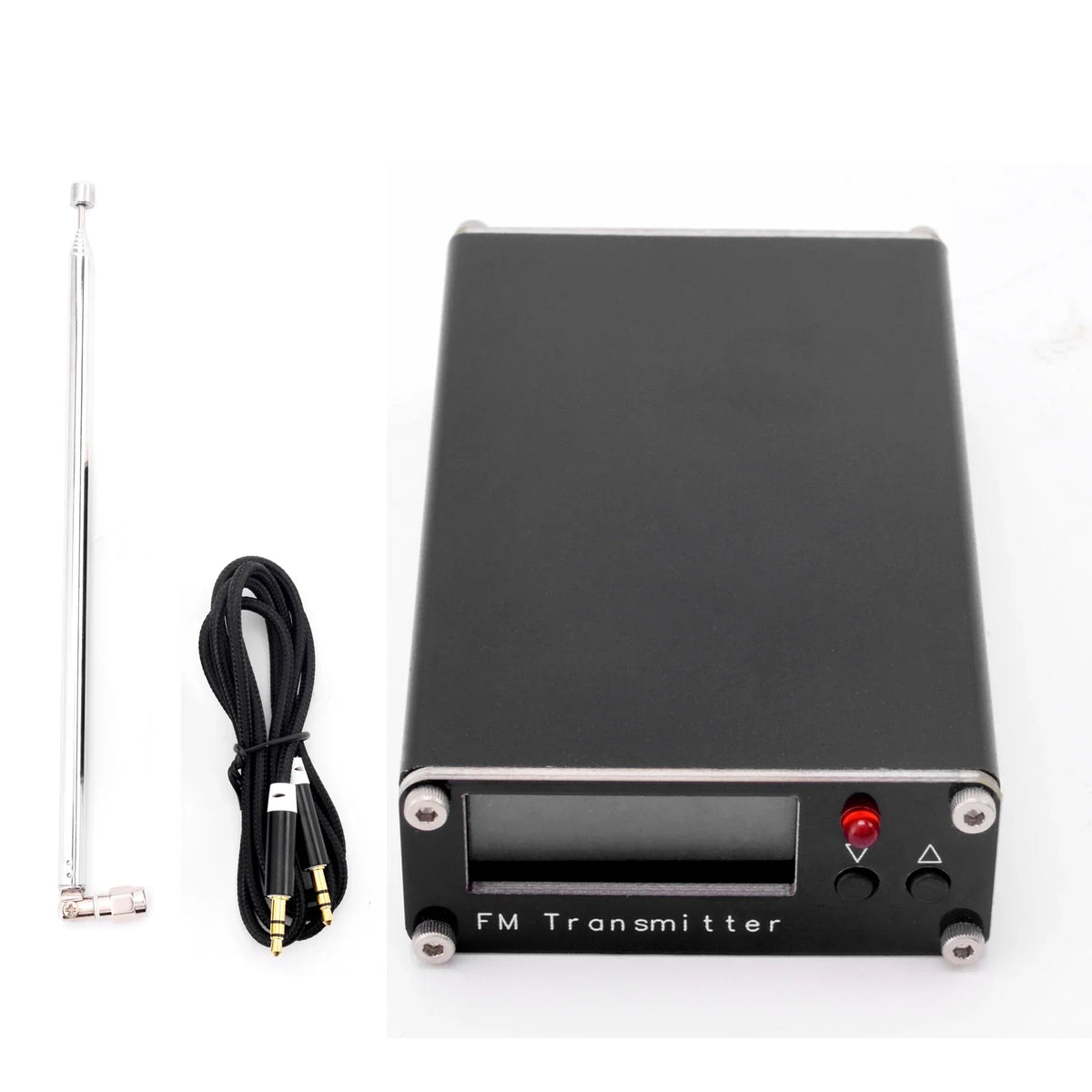 2km 0.5W FM Transmitter 76M-108Mhz Digital Display Stereo FM Transmit TYPE-C USB Churches CAR Radio Broadcast Campus Station