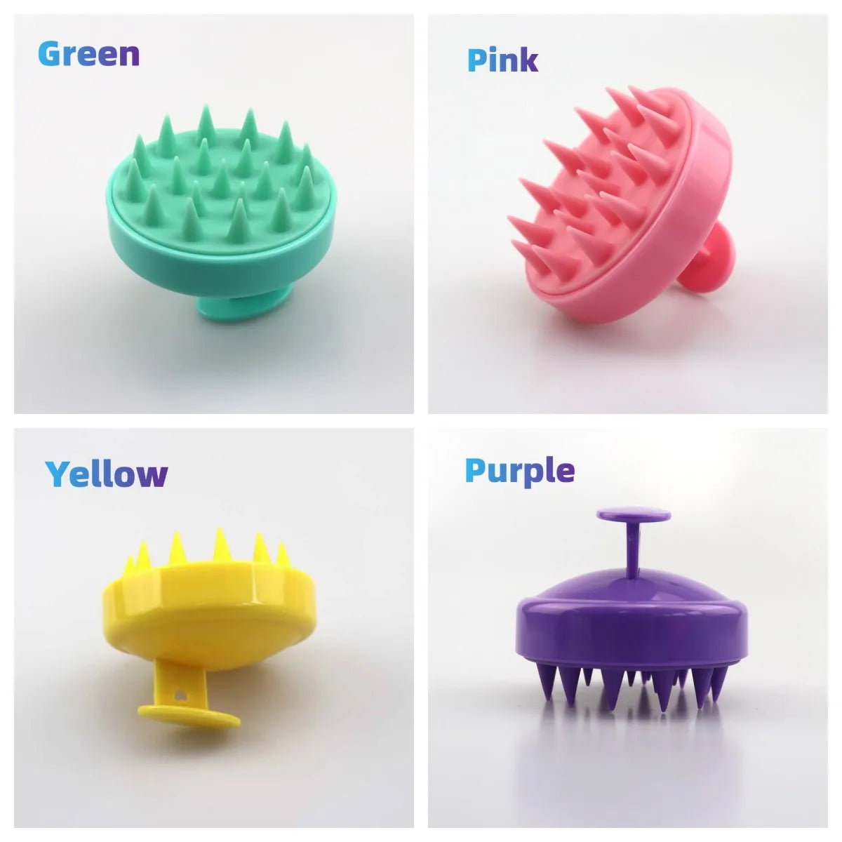 Silicone Shampoo Scalp Hair Massager Head Body Scalp Massage Brush Shampoo Massage Comb Massage Scalp Acupuncture Point