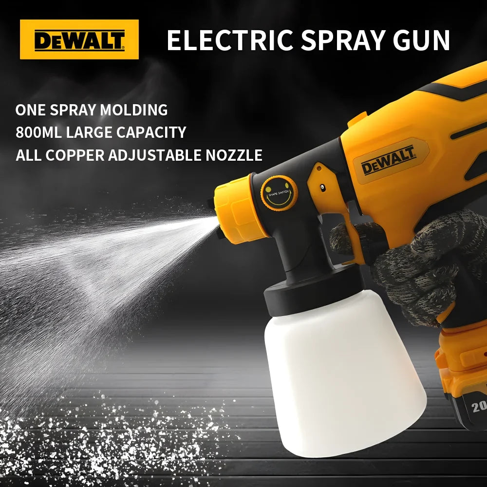 Dewalt Electric Spray Gun Brushless800ml Capacity Uniformly Sprays Water Mist Or Paint Powerful And Even Application 20V Battery
