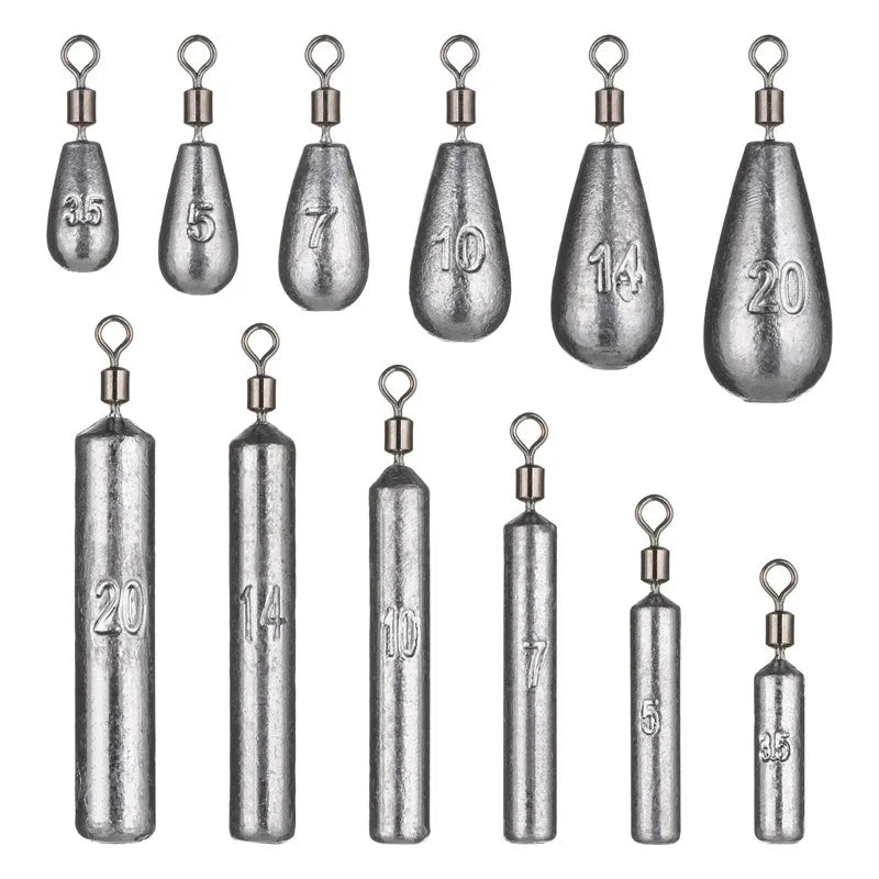 5pcs/lot 3.5g 5g 7g 10g 14g 20g Fishing Weight Sinker Water Drop Weights Carp Fishing Baits Sinker Fishing Tackle Accessories