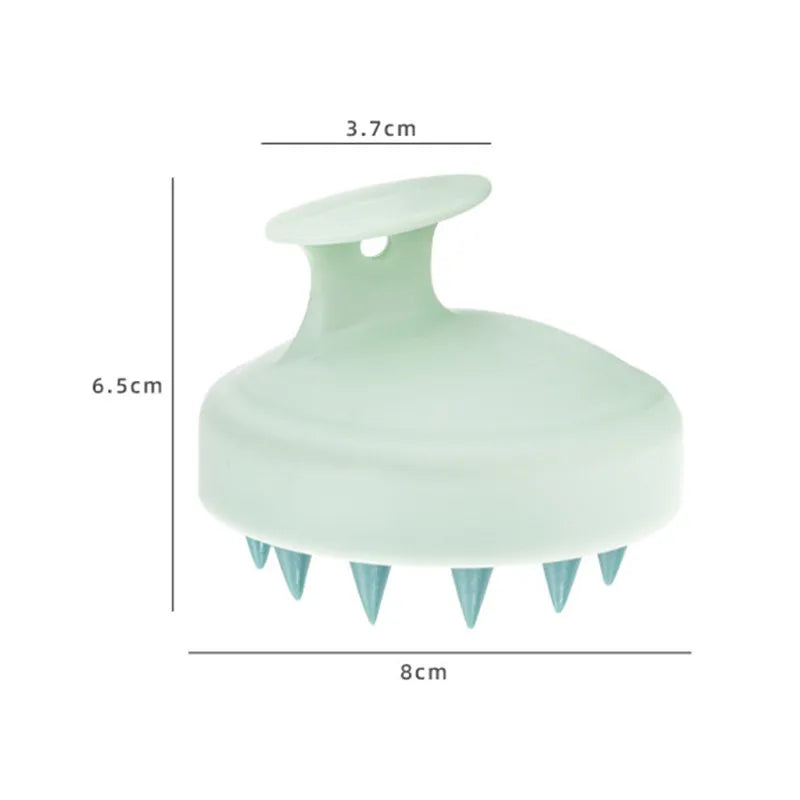 Silicone Shampoo Scalp Hair Massager Head Body Scalp Massage Brush Shampoo Massage Comb Massage Scalp Acupuncture Point