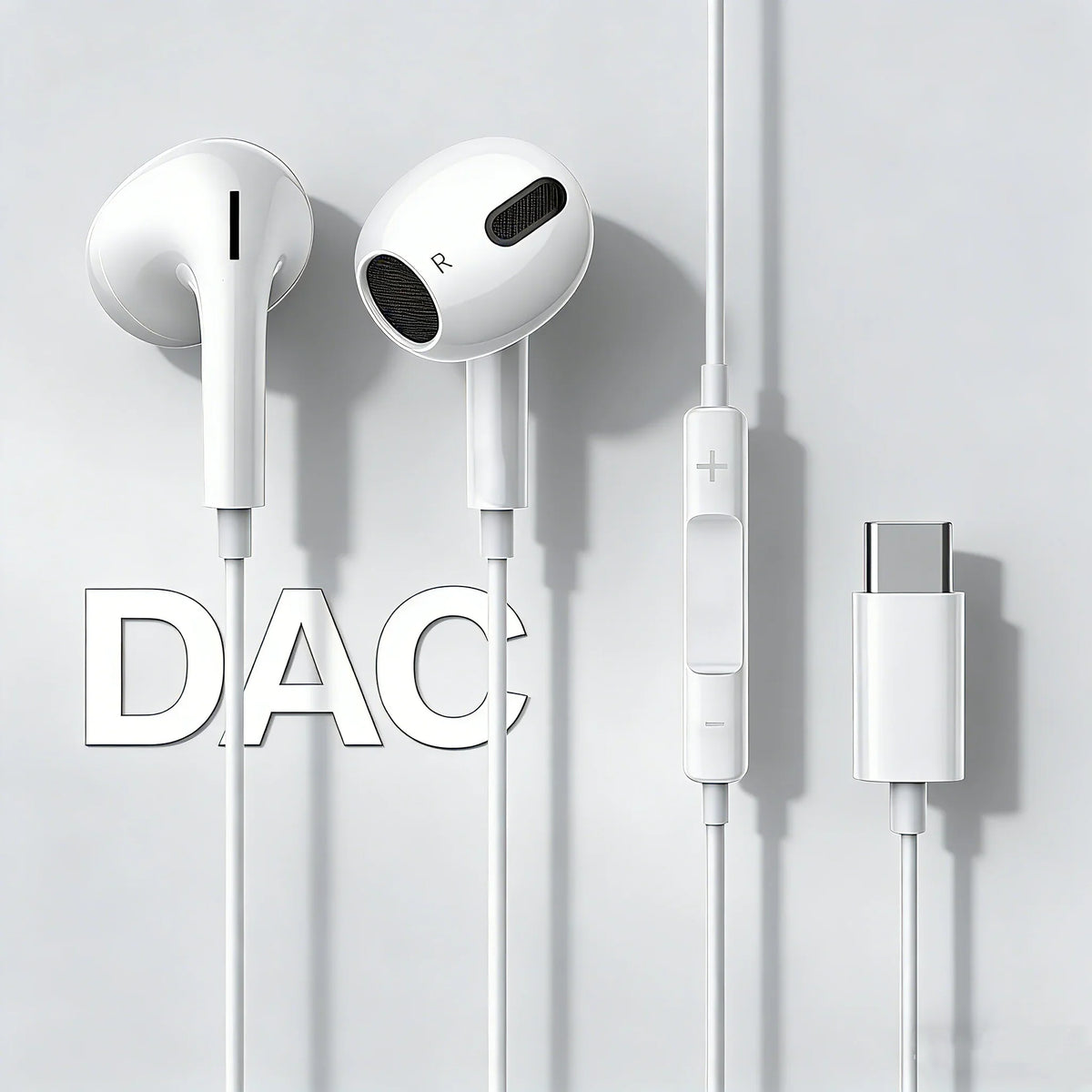 Gen4 Earphones Wired Small Talk Type C 3.5mm HeadEarsets Noise Cancelling Bass Earbuds In Ear Control Mic Earpiece Android Phone