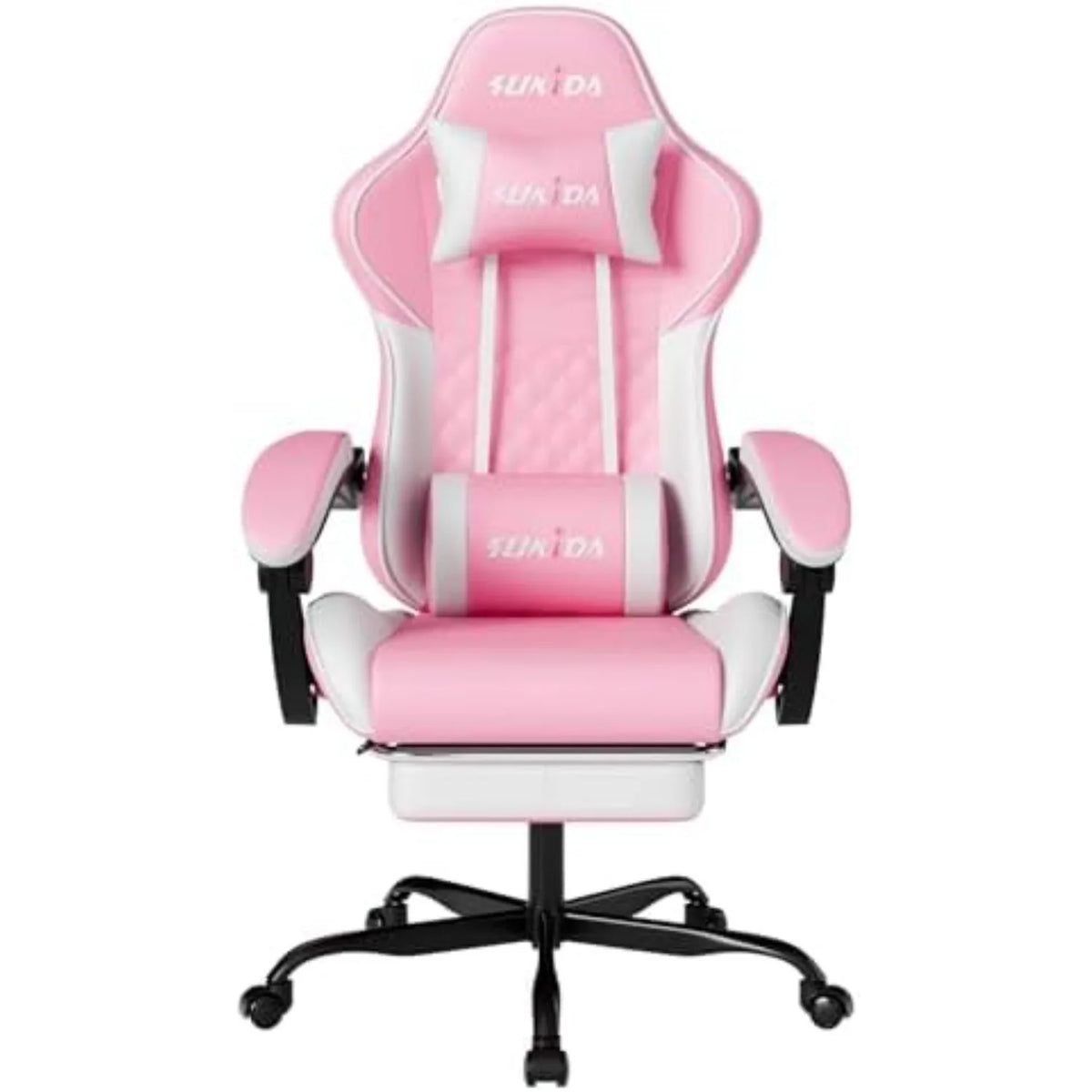 Ergonomic Video Gamer Chairs Gaming Computer Chairs Gamer Chairs for Adults Massage Lumbar Support Swivel Height