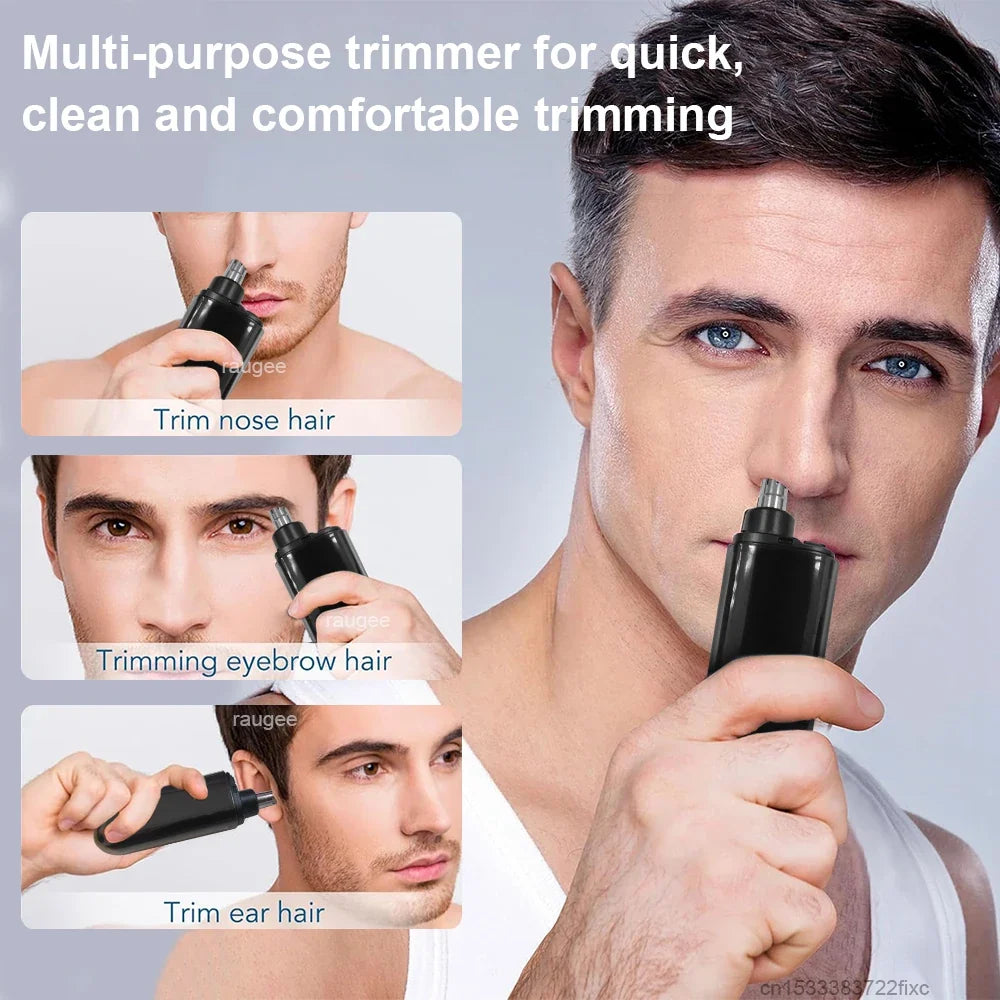 Nose Hair Trimmer for Men Mini Electric Nose Hair Clipper USB Rechargeable Painless Portable Eyebrow Ear and Nose Hair Trimmer