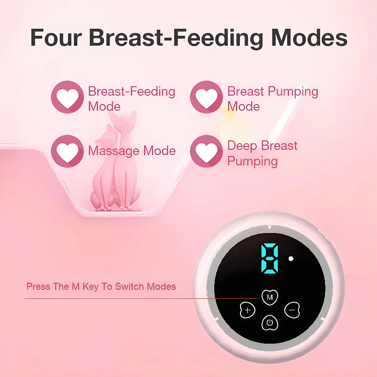 Portable Electric Breast Pump USB Rechargeable Breast Milk Extractor Automatic Breastfeeding Pump Comfortable & Portable Milker