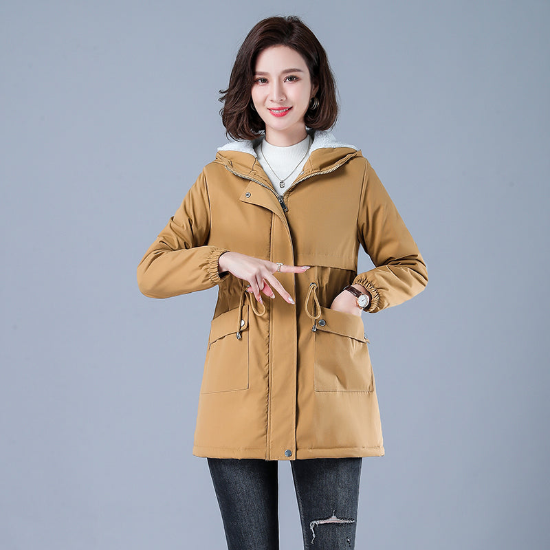 Women's Winter Puffer Coat, Warm Cotton Hooded Casual Parka