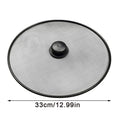 1 Pc Black Splatter Screen Anti Grease Frying Pan Oil Splash Guard Lid Fine Mesh Splash Guard Cover Lid Kitchen Tools