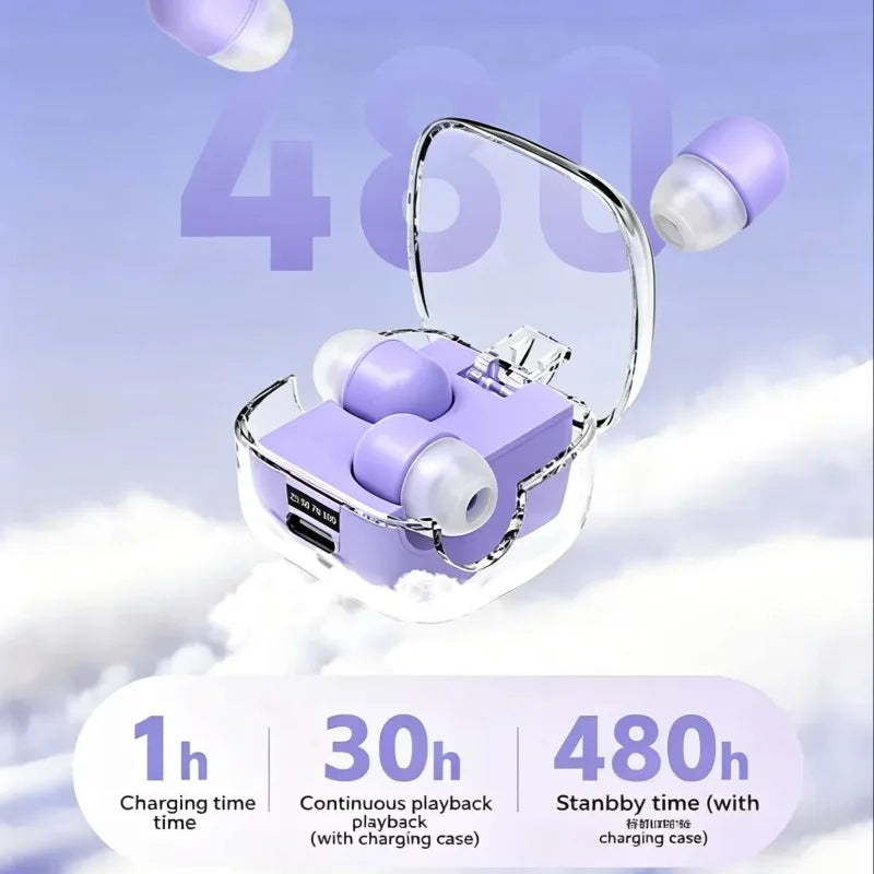 Mini High Sound Quality Wireless Bluetooth Invisible Sleep Earphone Noise Cancellation Stereo Headset Sport Exercise Game Earbud