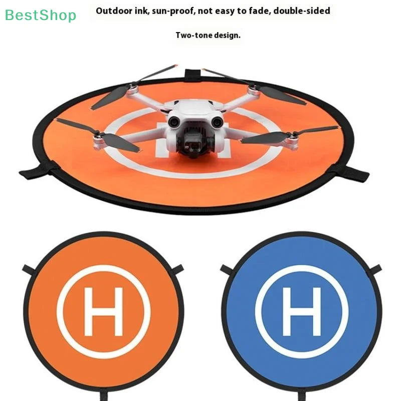 Drone Landing Pad 55cm Foldable Waterproof Double-Sided Portable Helipad for RC Drone Quadcopter