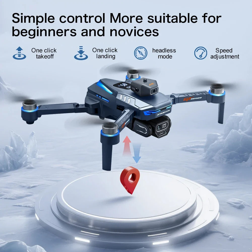Lenovo GT8 Drone 8K 4K Professional + Dual Camera GPS FPV Brushless Motor Optical Flow Hovering Folding Quadcopter RC Dron Toy X