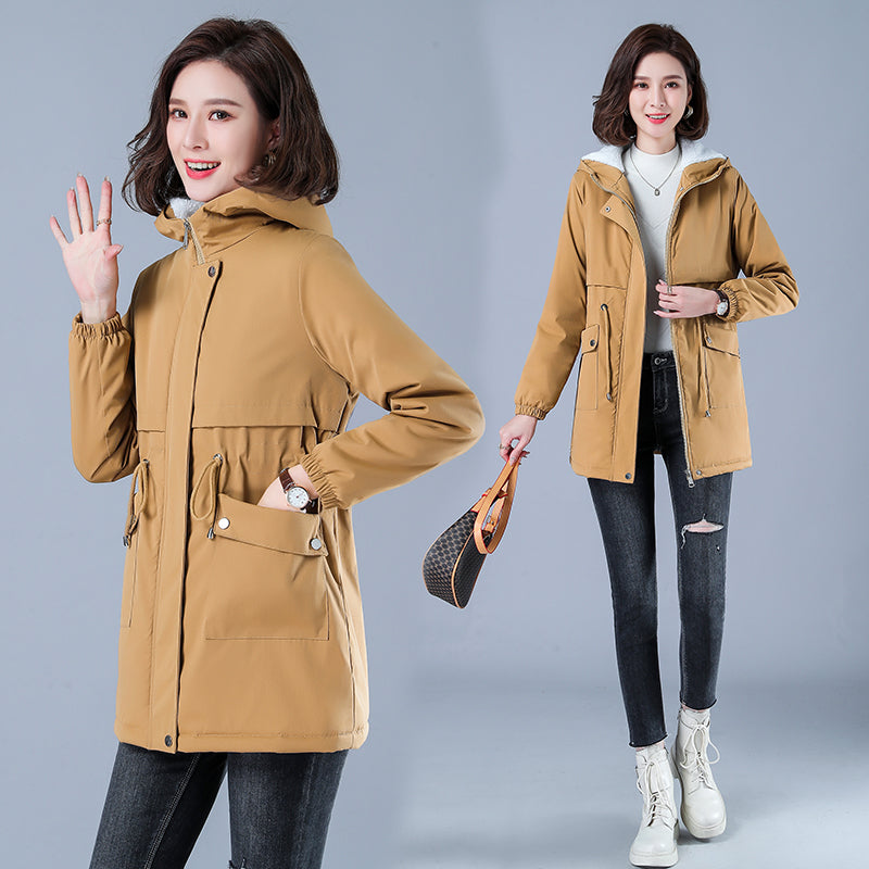 Women's Winter Puffer Coat, Warm Cotton Hooded Casual Parka