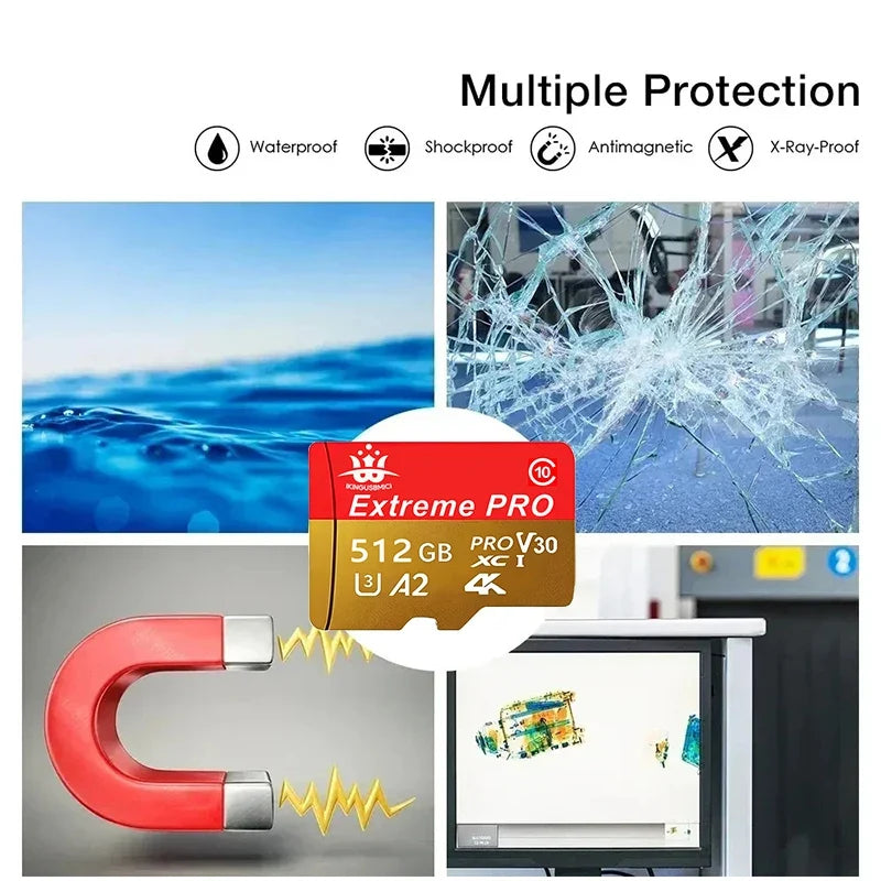Speed Boost TF Cards SD Cards Memory Card Micro TF Card 32GB 64GB 128GB 256GB V60 Full HD Waterproof Waterproof for Mac Phone Ta
