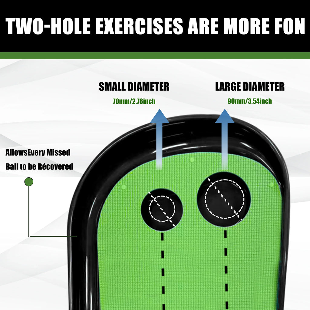 Auto Ball Return Putting Green Mat Golf Practice Putting Mat With Alignment Markings,Mini Golf Game for Home Office Backyard