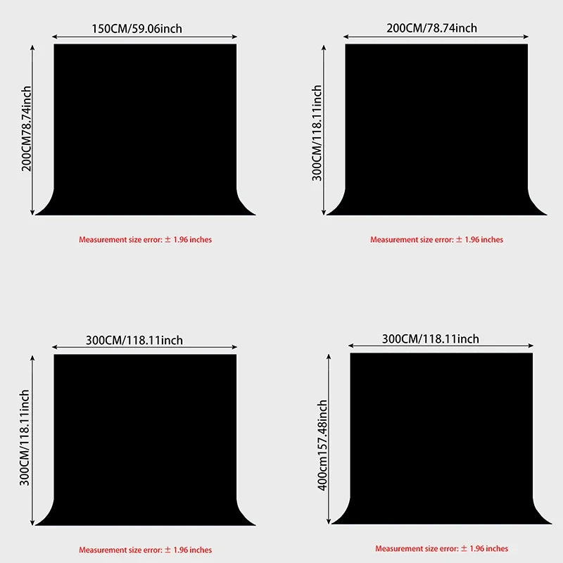 Portable black background fabric, suitable for photography, multifunctional and easy to install background fabric
