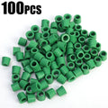 Green Air Conditioning 100/50pcs 1/4'' Charging Hose 1/4'' Valve Gasket Manifold Repair Seal Kit Replacement Car Accessories New